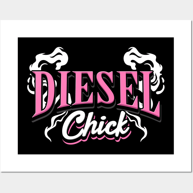 Diesel Chick Wall Art by maxcode